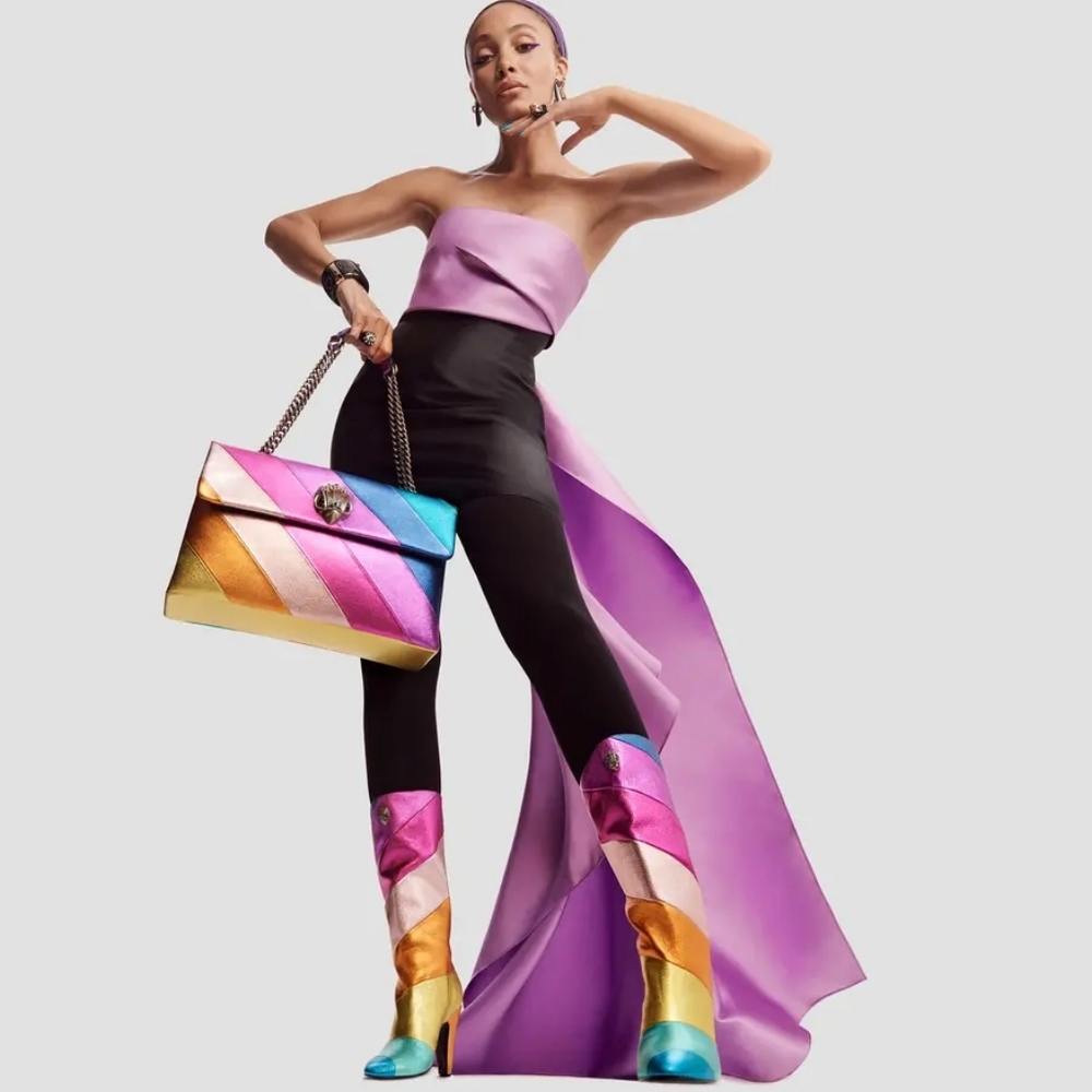 Kurt Geiger Londin Rainbow Heeled Boots (Sz 38.5) - Picture 8 of 8
